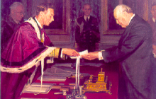 H.M. King George VI presenting freedom of the Company to the Rt. Hon. Winston Churchill