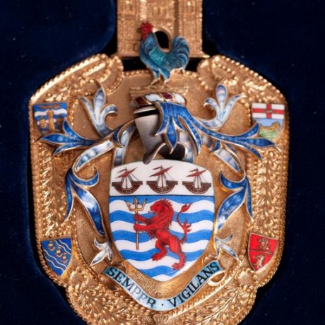Silver badge of Arms of Sir Frank Alexander